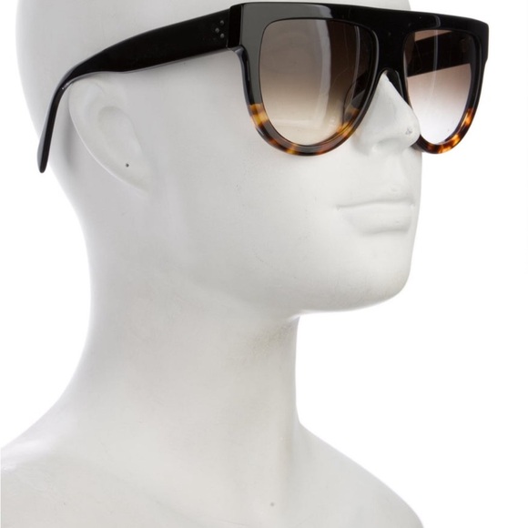 Celine Black and Tortoise Sunglasses - Picture 1 of 12